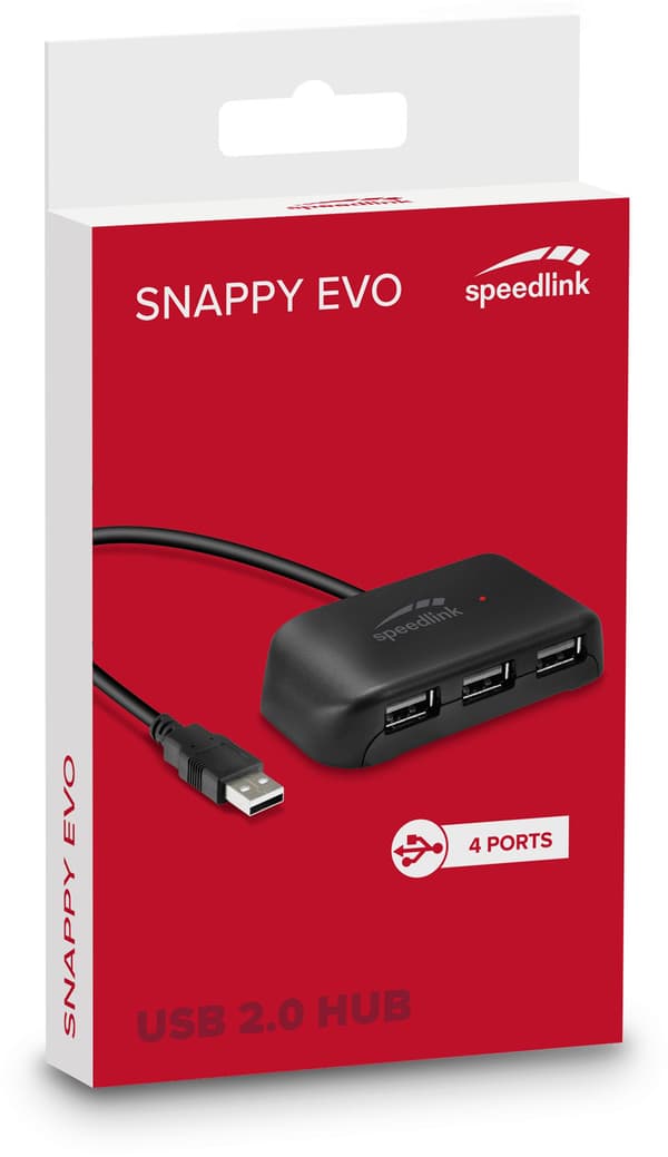 Speedlink USB hub Snappy Evo USB 2.0 4-port (SL-140004)
