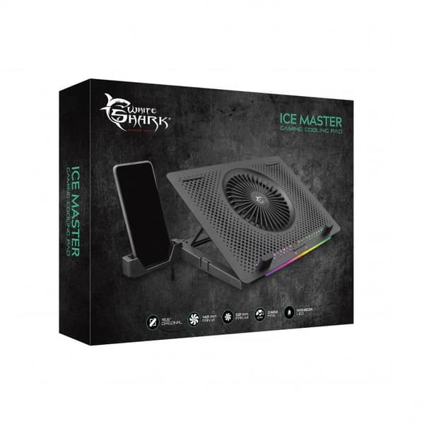 White Shark Ice Master RGB GCP-33 musta, Harmaa