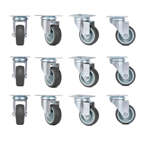 Svinghjul, Tungt Arbejde, Bløde Gummihjul, 16PCS