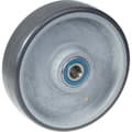 Miniatyrbild 1 av 5: 200 mm hjul med grå elektriskt ledande termoplastisk polyuretan på nylo