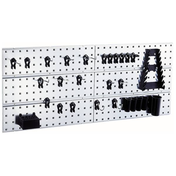 raaco 109642 Verktygskrokar hålpanel x 2 + 28 klämmor (B x H x D) 1040 x 440 x 11 mm 1 st