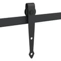 Miniatyrbilde 7 av 10: vidaXL Mini skyvedørsett for skap svart 122 cm karbonstål