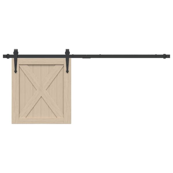 Mini skjutdörrsbeslag 122 cm kolstål