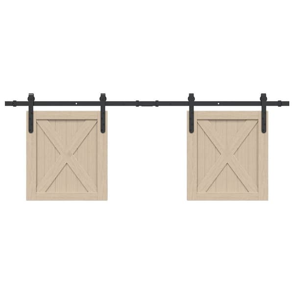 Skjutdörrsbeslag för skåp 152 cm kolstål