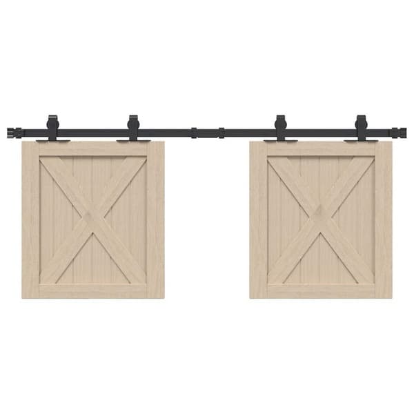 Skjutdörrsbeslag 122 cm kolstål