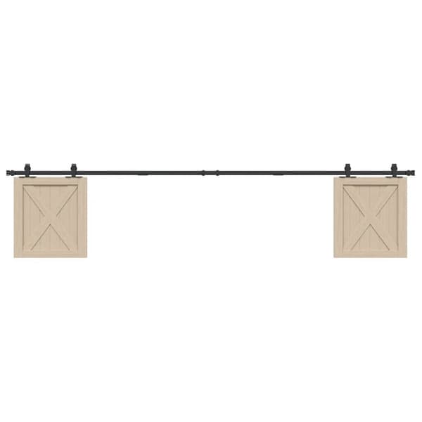 Skjutdörrsbeslag för skåp 244 cm kolstål