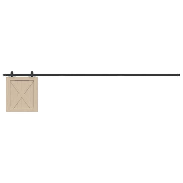 Skjutdörrsbeslag för skåp 244 cm kolstål