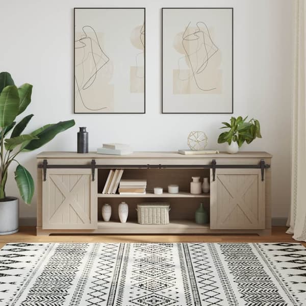 vidaXL Skyvedørsett for skap 183 cm karbonstål