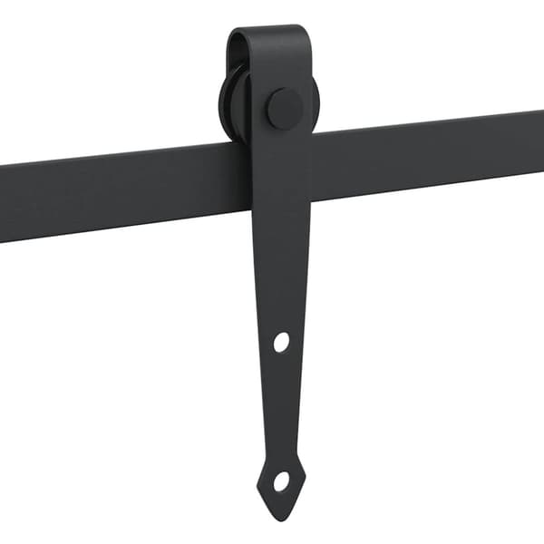 vidaXL Skyvedørsett for skap 183 cm karbonstål