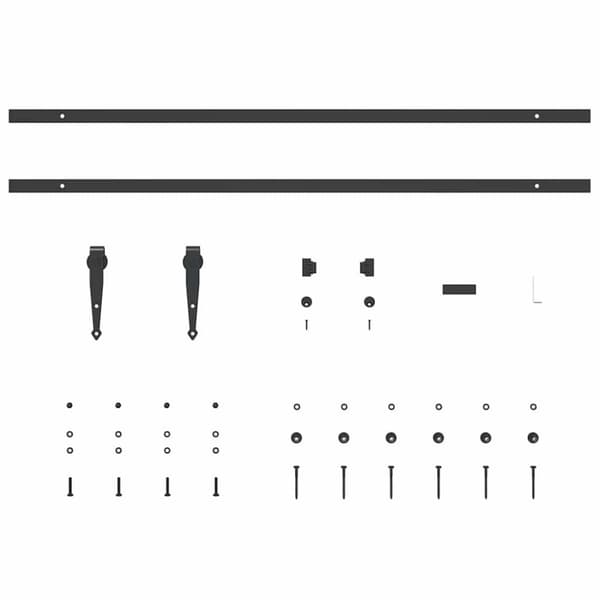 vidaXL Liukukaapin ovisarja 213 cm hiiliteräs