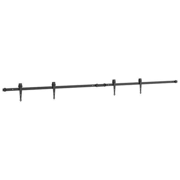 vidaXL Skyvedørsett for skap 213 cm karbonstål
