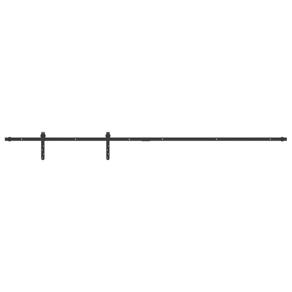 vidaXL Skjutdörrsbeslag för skåp 213 cm kolstål