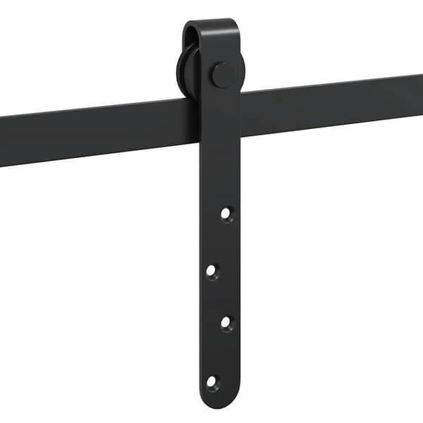vidaXL Skjutdörrsbeslag för skåp 213 cm kolstål