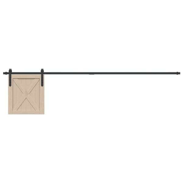 vidaXL Skjutdörrsbeslag för skåp 213 cm kolstål