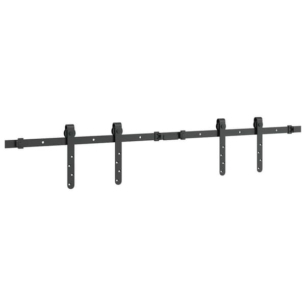 vidaXL Skjutdörrsbeslag 122 cm kolstål