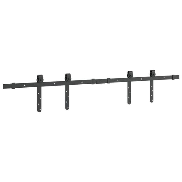 vidaXL Skjutdörrsbeslag 122 cm kolstål