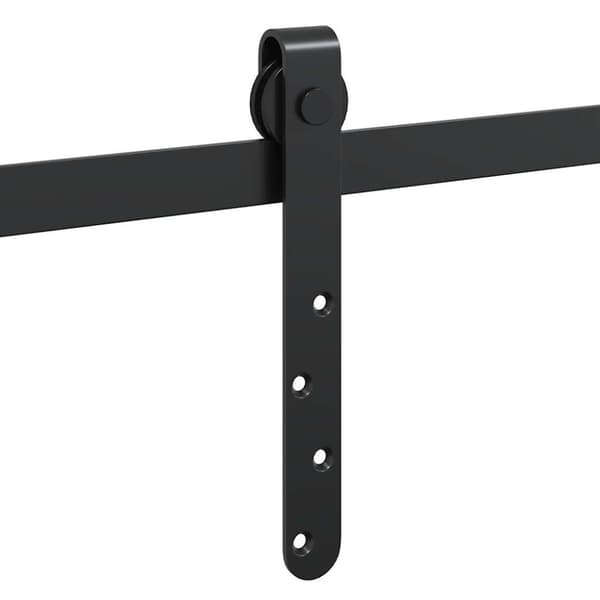 vidaXL Skjutdörrsbeslag 122 cm kolstål