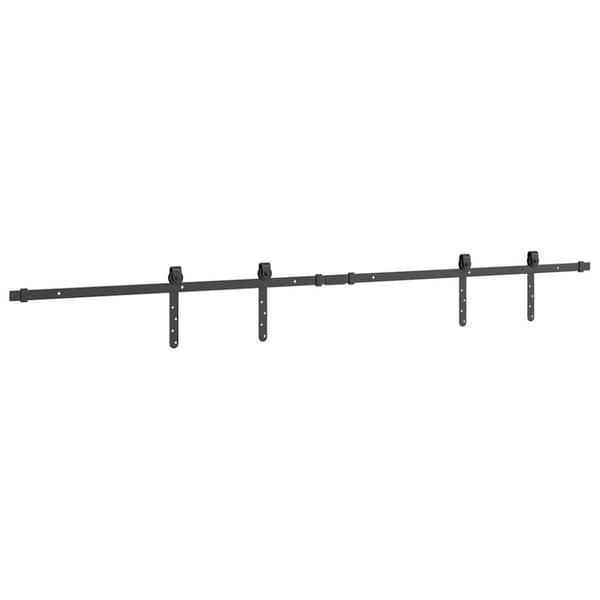 vidaXL Skyvedørsett for skap 183 cm karbonstål
