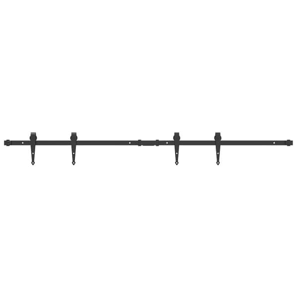 vidaXL Skyvedørsett for skap 152 cm karbonstål
