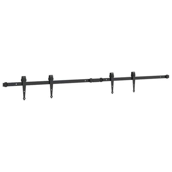 vidaXL Skyvedørsett for skap 152 cm karbonstål
