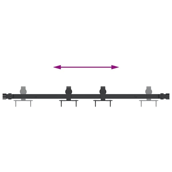 vidaXL Liukukaapin ovisarja 91 cm hiiliteräs