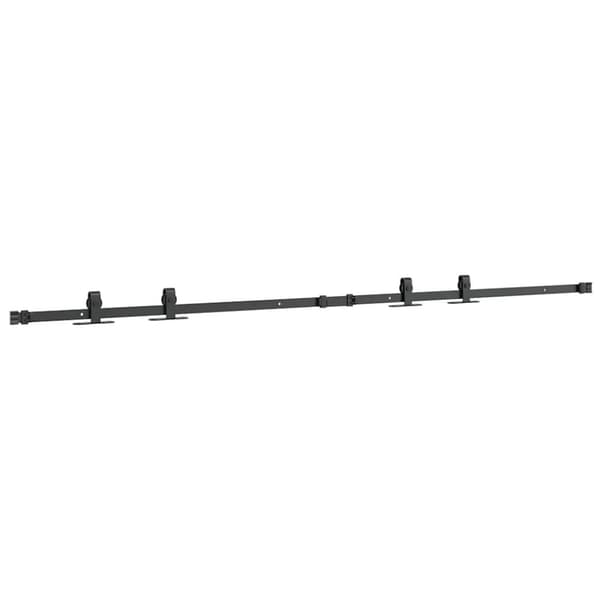 vidaXL Skyvedørsett for skap 183 cm karbonstål