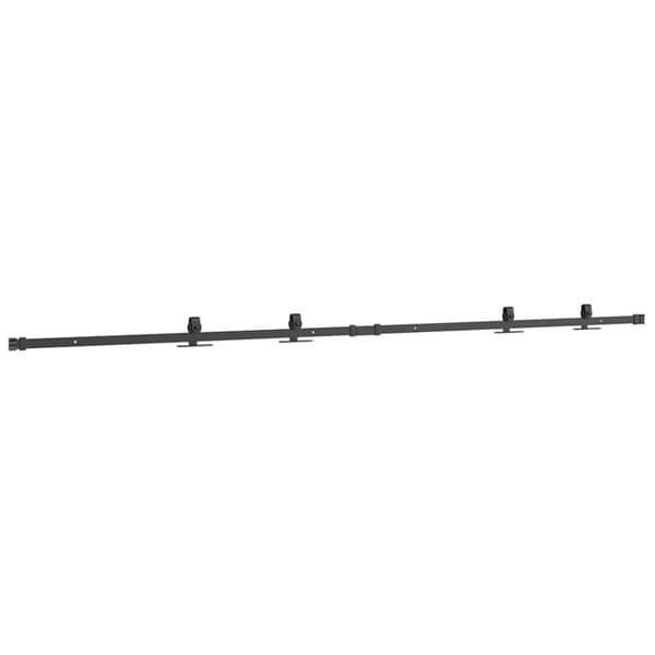 vidaXL Skjutdörrsbeslag för skåp 213 cm kolstål