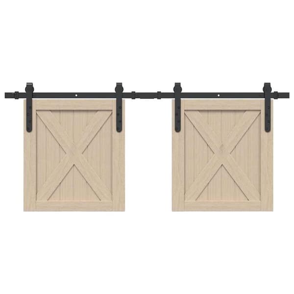 Skjutdörrsbeslag 122 cm kolstål