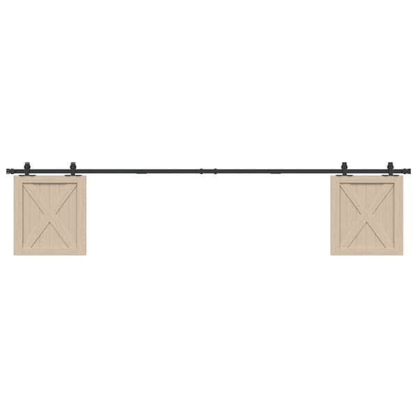 Skjutdörrsbeslag för skåp 244 cm kolstål