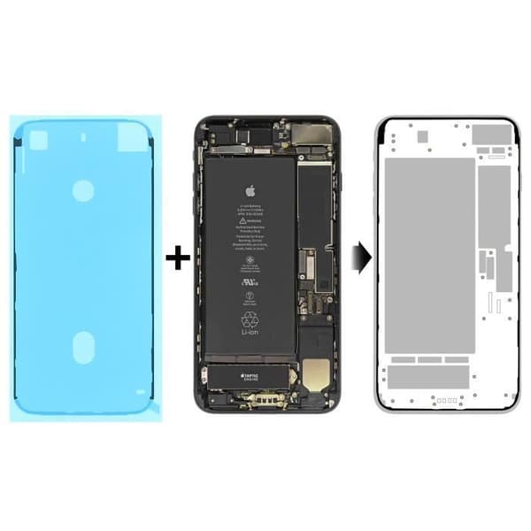 Ersättningslim för LCD-skärm - AVIZAR - iPhone 7 - Blå - Självhäftande - Multifunktionell