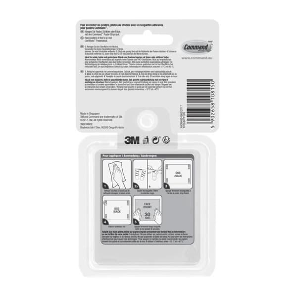 3M Set med 48 PM affischremsor - Vit