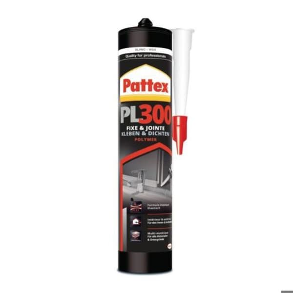 Fixeringslim PL300 Total Fix 410 g vit - PATTEX - 1506659