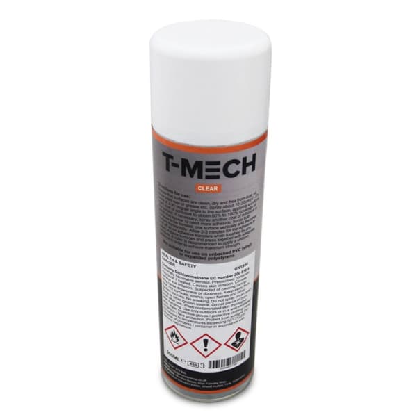T-Mech 12 x 500ml Ultimate Trim Adhesive Spraylim - Hög Temperaturbeständighet 120°, Jämn Täckning, Justerbart Munstycke