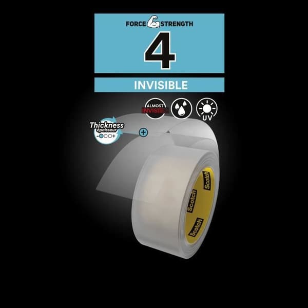 3M Extremium Invisible Reparationsduk - Transparent - 20mx48mm