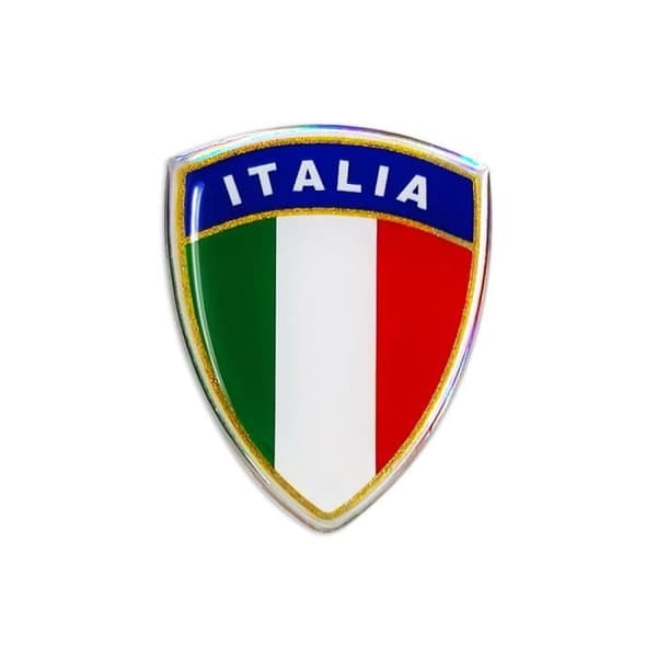 Klistermärke - OEM - Italien Crest - 35 x 45 mm - Transparent harts - Multifunktion