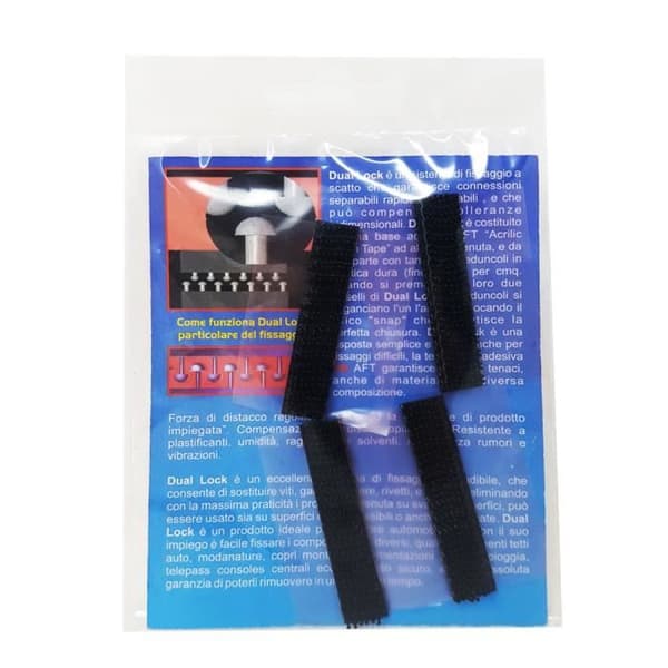 Fäste System - 3M - Dual Lock Easy Fix - Svart - 10 x 50 mm - Förpackning med 4 bitar