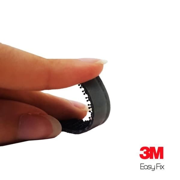 Fäste System - 3M - Dual Lock Easy Fix - Svart - 10 x 50 mm - Förpackning med 4 bitar