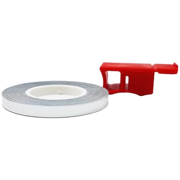 Klistreband för fälgar - Racing - Kromad - 5 mm x 6 mt - Mångsidig - Glänsande