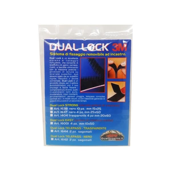 Fästsystem - 3M - Dual Lock - Avtagbar - 15 x 25 mm - Paket med 10 stycken
