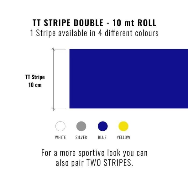 TT Stripe Biltejp, Gul, 10 cm x 10 m