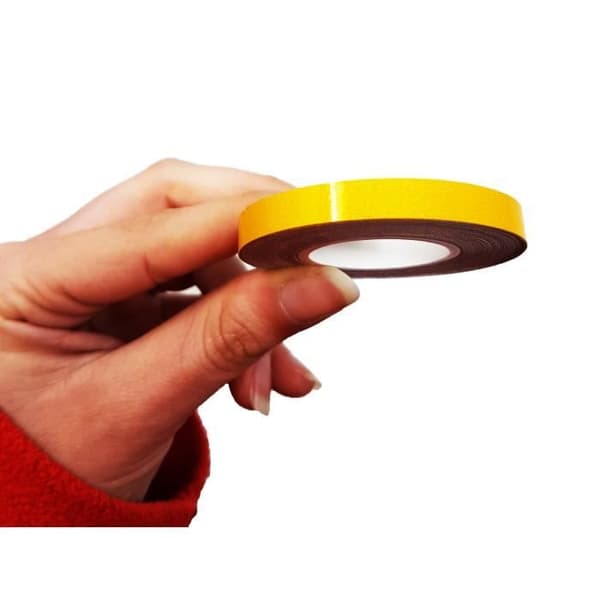 Reflekterande tejp - Ej specificerat - Gul - 7 mm - 6 mt - Anpassning av fälgar bil