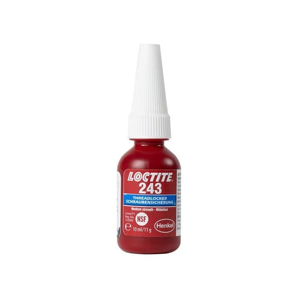Självhäftande - Henkel tejp - Loctite 243, 10 ml - Loctite 243 bultlim, 10 ml flaska