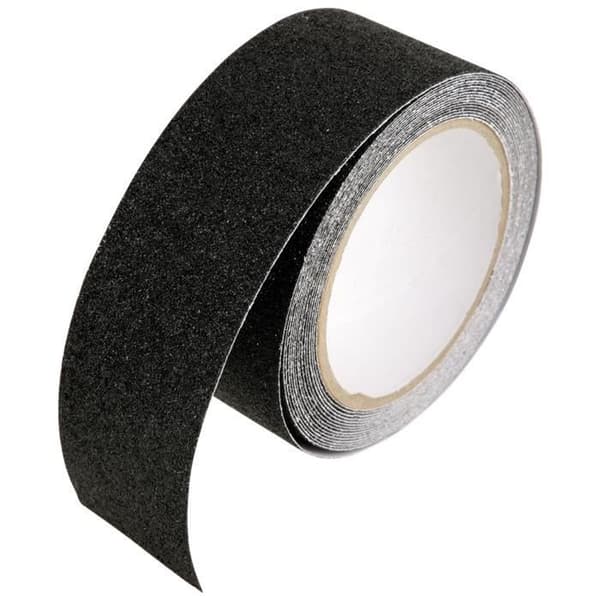 Antiglidband - Säkerhetsband - PVC - Svart - 5cm x 5m - Flera användningsområden
