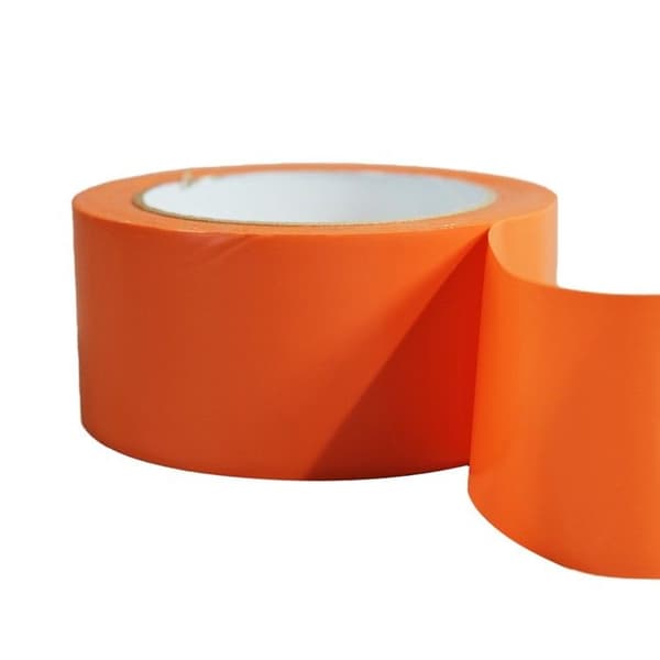 TECPLAST Set med 24 orange PVC tejprullar för bygg, 50 mm x 33 m - Orange byggtejp