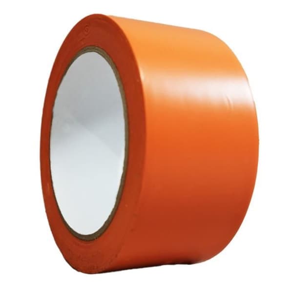 PVC-tejp - TECPLAST - Orange - 50 mm x 33 m - Set med 6 rullar - Stark vidhäftning