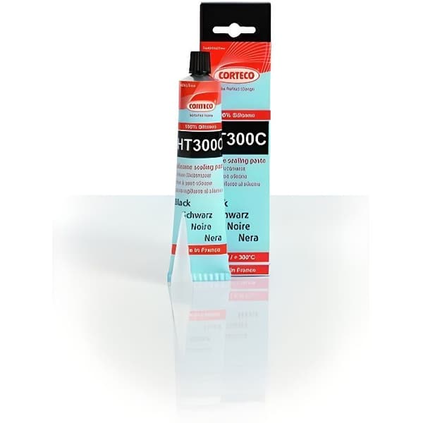 Packning - Corteco - HT300C - Silikonelastomer - Motstånd 300°C - Svart
