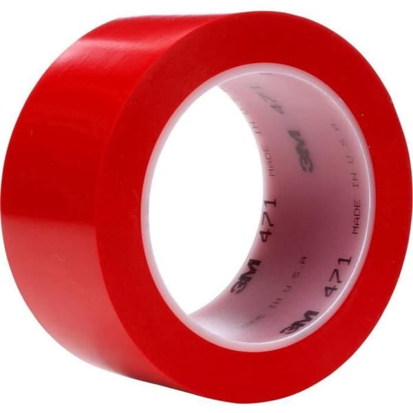 3M 471F 471R50 Röd PVC-tejp (L x B) 33 m x 50 mm 1 rulle(r)
