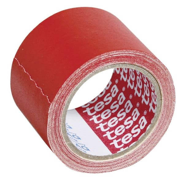 Självhäftande tejp - Tesa - Superresistent canvas - 2,75 m x 38 mm - Röd - Multifunktionell