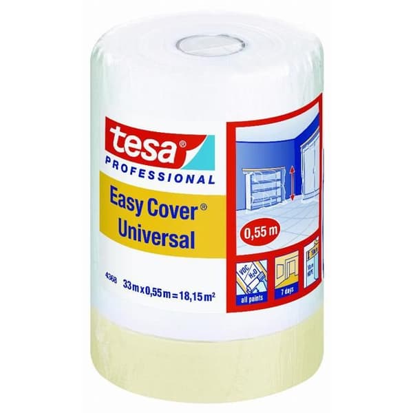 tesa Easy Cover® ljusbrun maskeringsfilm - TESA - 33 m x 55 cm - PE-film