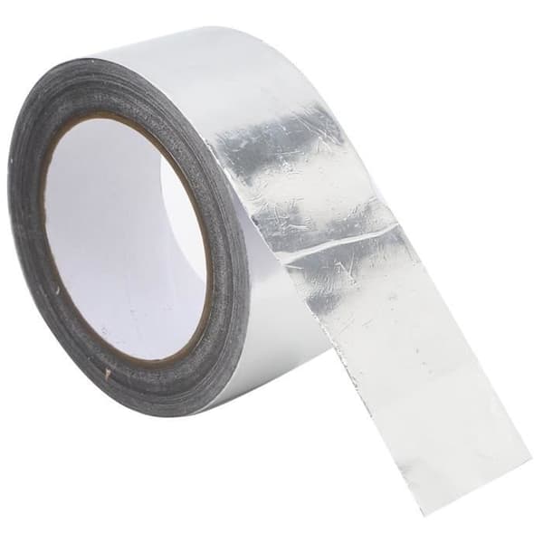 EJ.LIFE självhäftande tejp av aluminiumfolie - 50 mm x 30 m - Vit - Multifunktionell